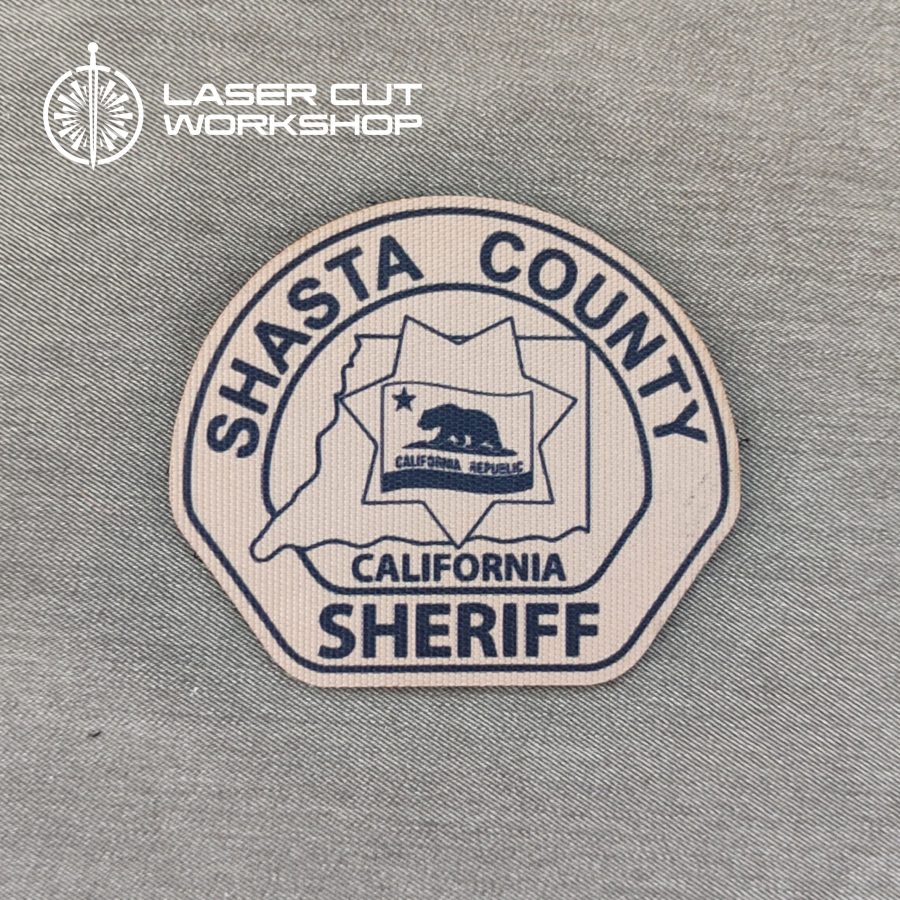Custom Law Enforcement Agency Badge Patch on uniform. City Police, County Sheriffs, SWAT Teams, Highway Patrol Officers, ATF Officials, FBI, Forest Ranger
