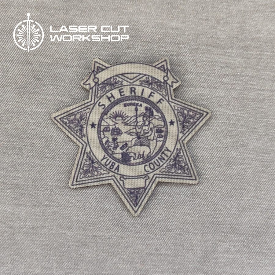 Custom Law Enforcement Agency Badge Patch on uniform. City Police, County Sheriffs, SWAT Teams, Highway Patrol Officers, ATF Officials, FBI, Forest Ranger