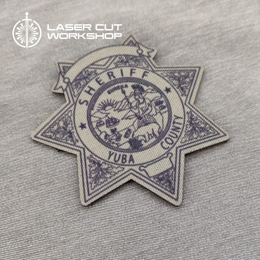Custom Law Enforcement Agency Badge Patch on uniform. City Police, County Sheriffs, SWAT Teams, Highway Patrol Officers, ATF Officials, FBI, Forest Ranger