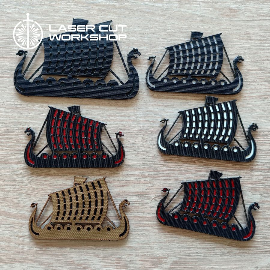 "Viking Drakkar" Tactical Laser Cut Morale Patch