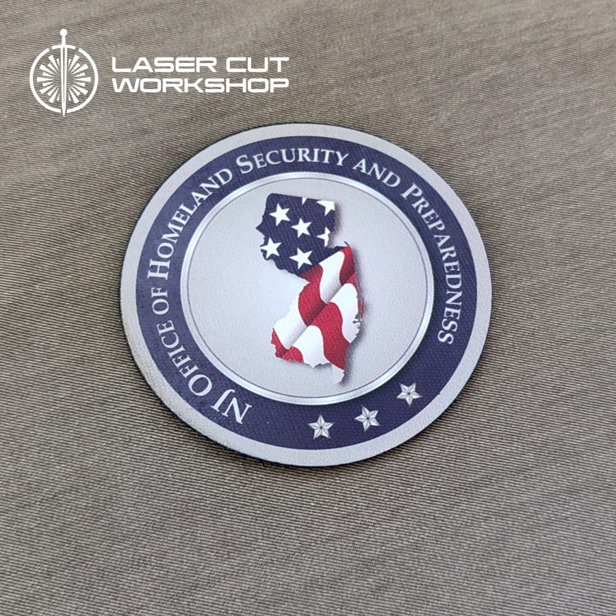 Custom Law Enforcement Agency Badge Patch on uniform. City Police, County Sheriffs, SWAT Teams, Highway Patrol Officers, ATF Officials, FBI, Forest Ranger