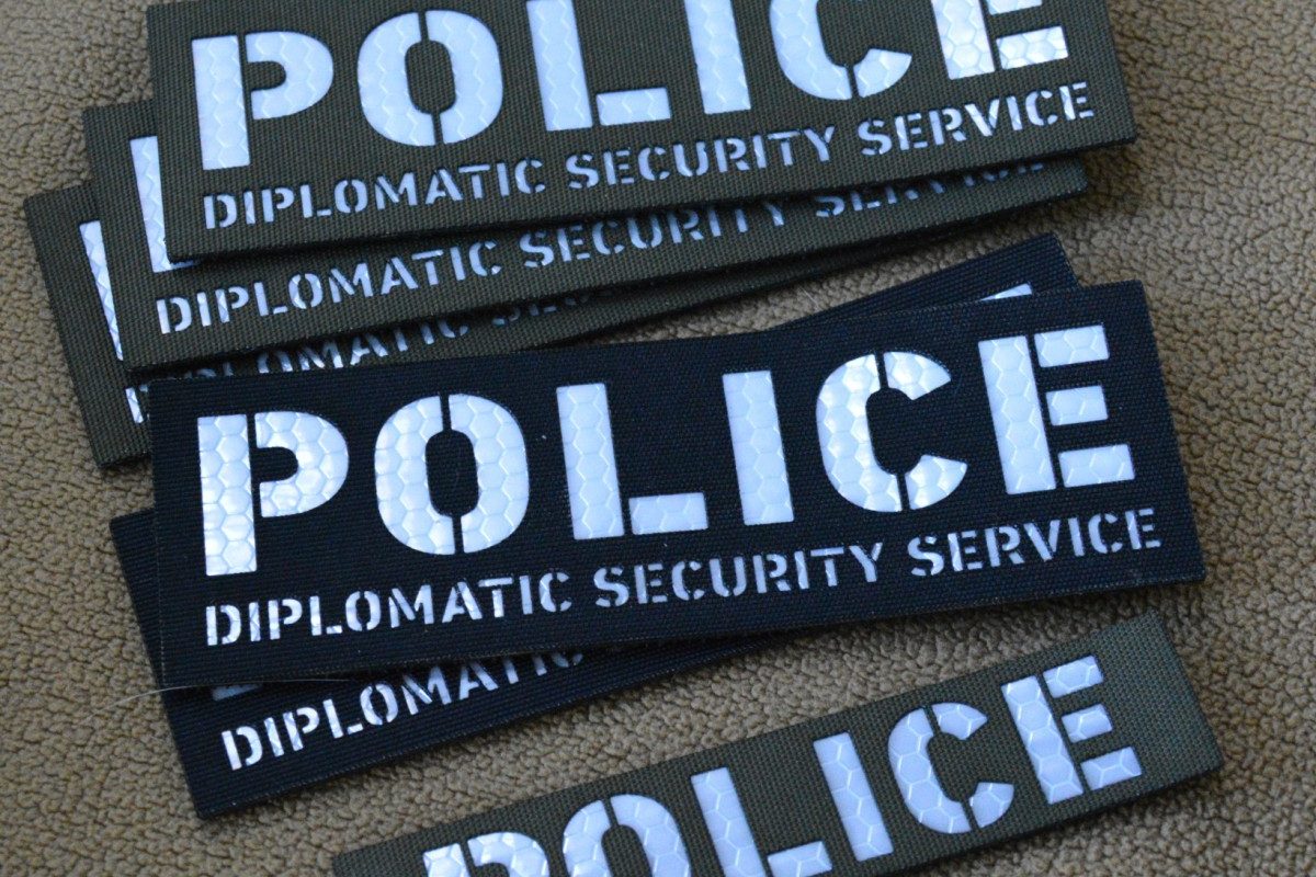 Custom ID Patches made to order, different sizes and colors with velcro hooks on the back