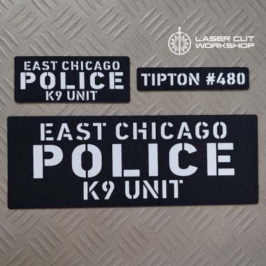 Custom K9 ID SHERIFF K-9, K9 UNIT, POLICE K9 Patches made to order, different sizes and colors with velcro hooks on the back