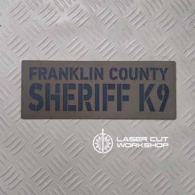 Custom K9 ID SHERIFF K-9, K9 UNIT, POLICE K9 Patches made to order, different sizes and colors with velcro hooks on the back