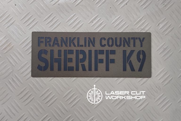 Custom K9 ID SHERIFF K-9, K9 UNIT, POLICE K9 Patches made to order, different sizes and colors with velcro hooks on the back