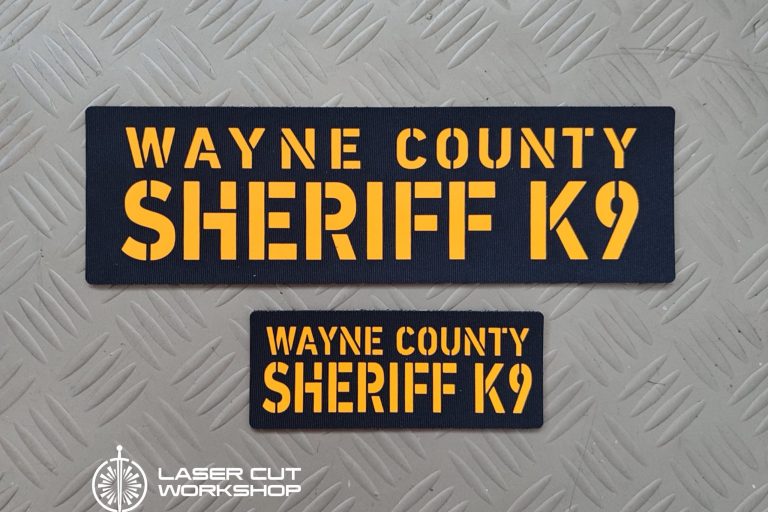 Custom K9 ID SHERIFF K-9, K9 UNIT, POLICE K9 Patches made to order, different sizes and colors with velcro hooks on the back