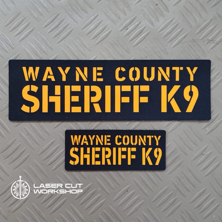 Custom K9 ID SHERIFF K-9, K9 UNIT, POLICE K9 Patches made to order, different sizes and colors with velcro hooks on the back