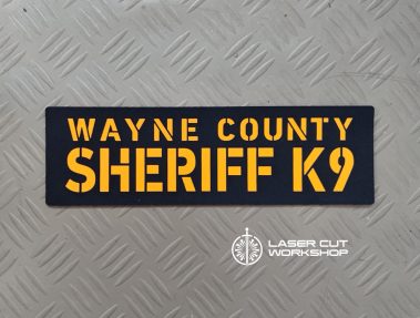 Custom K9 ID SHERIFF K-9, K9 UNIT, POLICE K9 Patches made to order, different sizes and colors with velcro hooks on the back