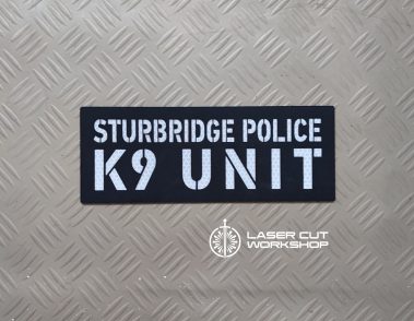 Custom K9 ID SHERIFF K-9, K9 UNIT, POLICE K9 Patches made to order, different sizes and colors with velcro hooks on the back