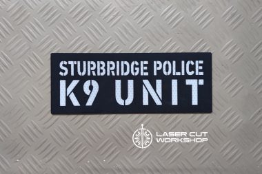 Custom K9 ID SHERIFF K-9, K9 UNIT, POLICE K9 Patches made to order, different sizes and colors with velcro hooks on the back