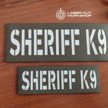 Custom K9 ID SHERIFF K-9, K9 UNIT, POLICE K9 Patches made to order, different sizes and colors with velcro hooks on the back