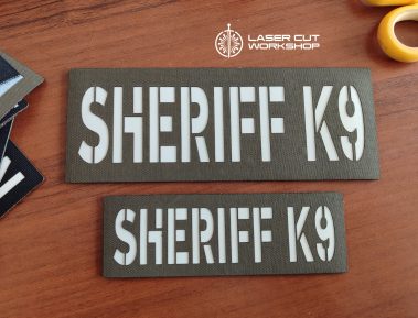 Custom K9 ID SHERIFF K-9, K9 UNIT, POLICE K9 Patches made to order, different sizes and colors with velcro hooks on the back