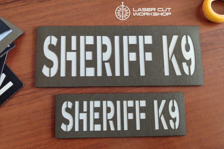 Custom K9 ID SHERIFF K-9, K9 UNIT, POLICE K9 Patches made to order, different sizes and colors with velcro hooks on the back