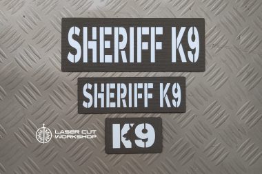 Custom K9 ID SHERIFF K-9, K9 UNIT, POLICE K9 Patches made to order, different sizes and colors with velcro hooks on the back
