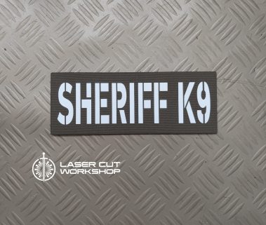 Custom K9 ID SHERIFF K-9, K9 UNIT, POLICE K9 Patches made to order, different sizes and colors with velcro hooks on the back