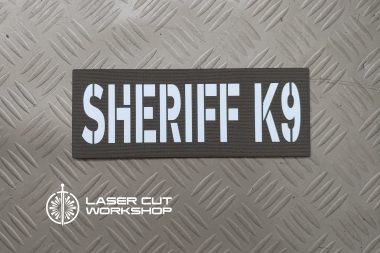 Custom K9 ID SHERIFF K-9, K9 UNIT, POLICE K9 Patches made to order, different sizes and colors with velcro hooks on the back