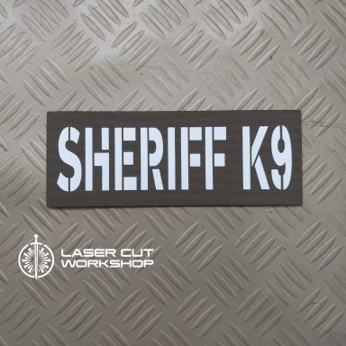 Custom K9 ID SHERIFF K-9, K9 UNIT, POLICE K9 Patches made to order, different sizes and colors with velcro hooks on the back