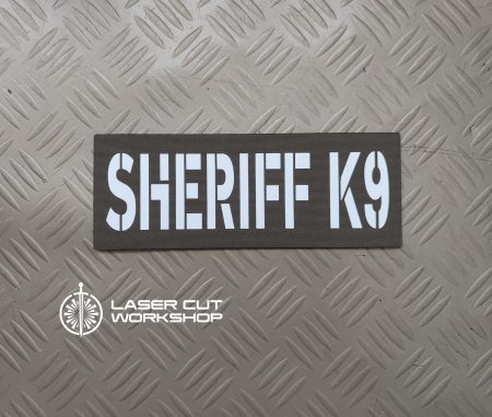 Custom K9 ID SHERIFF K-9, K9 UNIT, POLICE K9 Patches made to order, different sizes and colors with velcro hooks on the back