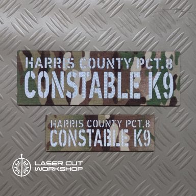 Custom K9 ID SHERIFF K-9, K9 UNIT, POLICE K9 Patches made to order, different sizes and colors with velcro hooks on the back