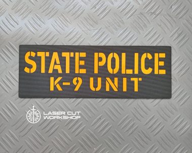 Custom K9 ID SHERIFF K-9, K9 UNIT, POLICE K9 Patches made to order, different sizes and colors with velcro hooks on the back