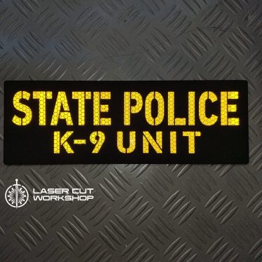 Custom K9 ID SHERIFF K-9, K9 UNIT, POLICE K9 Patches made to order, different sizes and colors with velcro hooks on the back