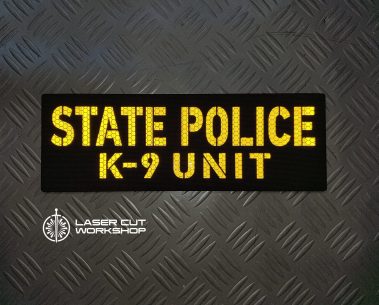 Custom K9 ID SHERIFF K-9, K9 UNIT, POLICE K9 Patches made to order, different sizes and colors with velcro hooks on the back