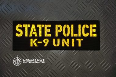 Custom K9 ID SHERIFF K-9, K9 UNIT, POLICE K9 Patches made to order, different sizes and colors with velcro hooks on the back