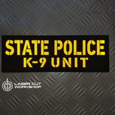 Custom K9 ID SHERIFF K-9, K9 UNIT, POLICE K9 Patches made to order, different sizes and colors with velcro hooks on the back