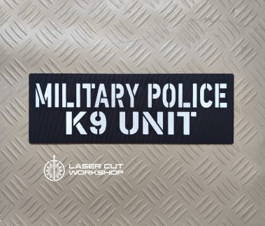 Custom K9 ID SHERIFF K-9, K9 UNIT, POLICE K9 Patches made to order, different sizes and colors with velcro hooks on the back