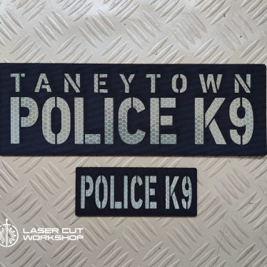 Custom K9 ID SHERIFF K-9, K9 UNIT, POLICE K9 Patches made to order, different sizes and colors with velcro hooks on the back