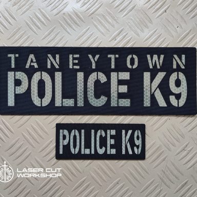 Custom K9 ID SHERIFF K-9, K9 UNIT, POLICE K9 Patches made to order, different sizes and colors with velcro hooks on the back