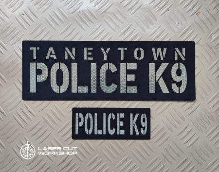 Custom K9 ID SHERIFF K-9, K9 UNIT, POLICE K9 Patches made to order, different sizes and colors with velcro hooks on the back