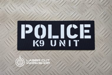 Custom K9 ID SHERIFF K-9, K9 UNIT, POLICE K9 Patches made to order, different sizes and colors with velcro hooks on the back