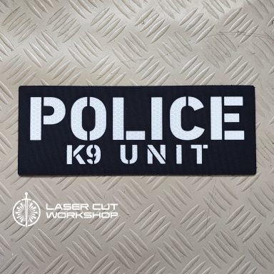 Custom K9 ID SHERIFF K-9, K9 UNIT, POLICE K9 Patches made to order, different sizes and colors with velcro hooks on the back