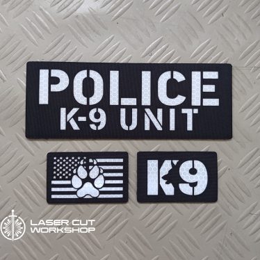 Custom K9 ID SHERIFF K-9, K9 UNIT, POLICE K9 Patches made to order, different sizes and colors with velcro hooks on the back