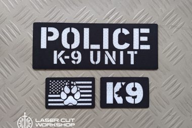Custom K9 ID SHERIFF K-9, K9 UNIT, POLICE K9 Patches made to order, different sizes and colors with velcro hooks on the back