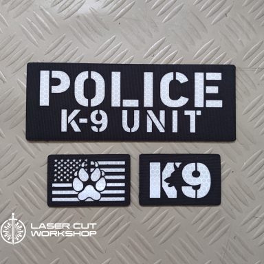 Custom K9 ID SHERIFF K-9, K9 UNIT, POLICE K9 Patches made to order, different sizes and colors with velcro hooks on the back