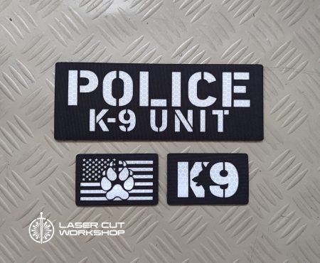 Custom K9 ID SHERIFF K-9, K9 UNIT, POLICE K9 Patches made to order, different sizes and colors with velcro hooks on the back