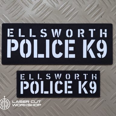 Custom K9 ID SHERIFF K-9, K9 UNIT, POLICE K9 Patches made to order, different sizes and colors with velcro hooks on the back