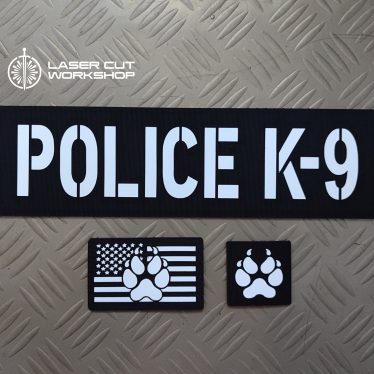 Custom K9 ID SHERIFF K-9, K9 UNIT, POLICE K9 Patches made to order, different sizes and colors with velcro hooks on the back