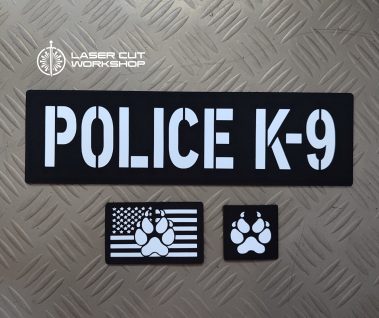 Custom K9 ID SHERIFF K-9, K9 UNIT, POLICE K9 Patches made to order, different sizes and colors with velcro hooks on the back