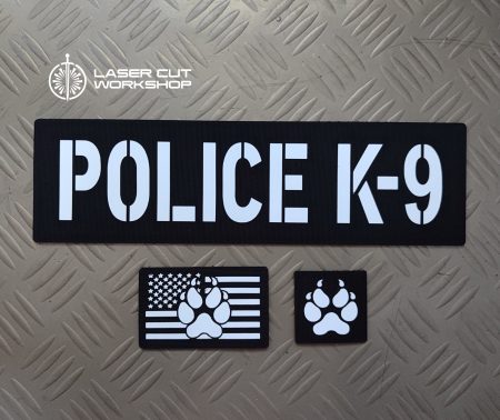 Custom K9 ID SHERIFF K-9, K9 UNIT, POLICE K9 Patches made to order, different sizes and colors with velcro hooks on the back