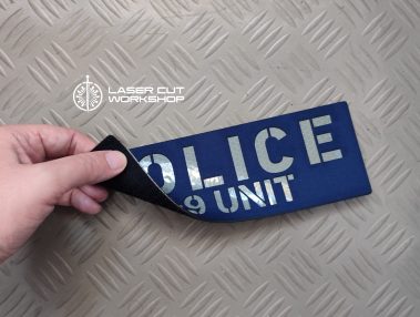 Custom K9 ID SHERIFF K-9, K9 UNIT, POLICE K9 Patches made to order, different sizes and colors with velcro hooks on the back