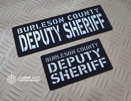 Custom POLICE, SHERIFF, ID Patches made to order, different sizes and colors with velcro hooks on the back