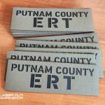 Custom POLICE, SHERIFF, ID Patches made to order, different sizes and colors with velcro hooks on the back