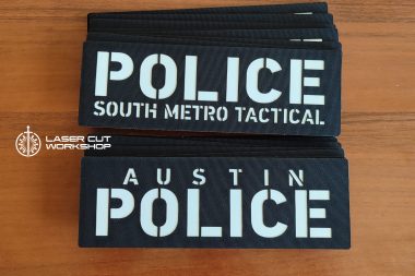 Custom POLICE, SHERIFF, ID Patches made to order, different sizes and colors with velcro hooks on the back