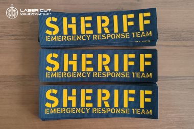 Custom POLICE, SHERIFF, ID Patches made to order, different sizes and colors with velcro hooks on the back