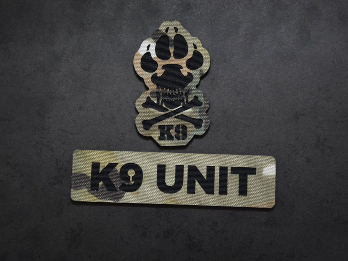 Custom K9 Patches Custom K9 Patches made to order, different sizes and colors with velcro hooks on the back